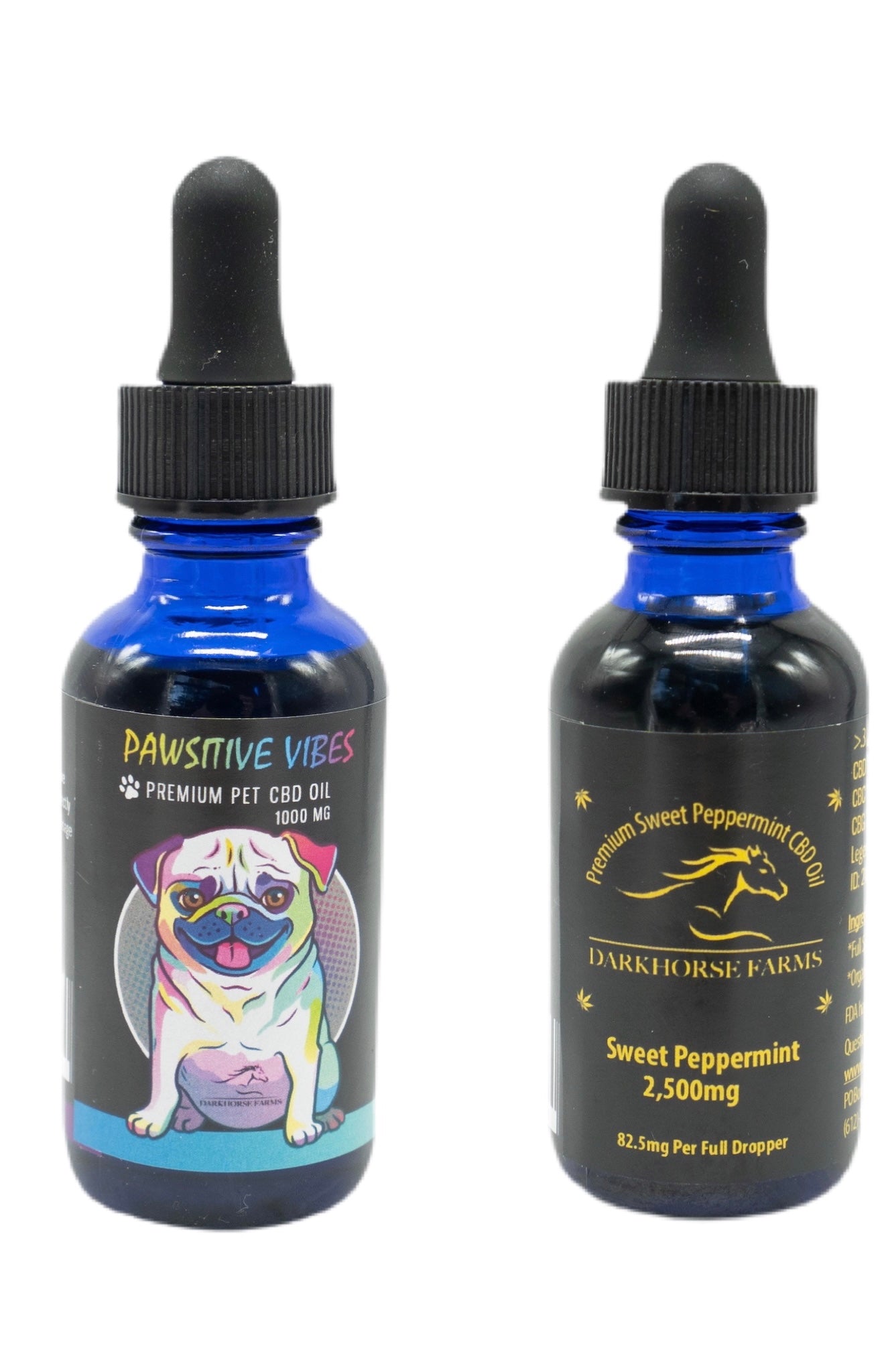 Power Pack Pawsitive Vibes Duo for YOU and your pet Darkhorse Hemp Farms